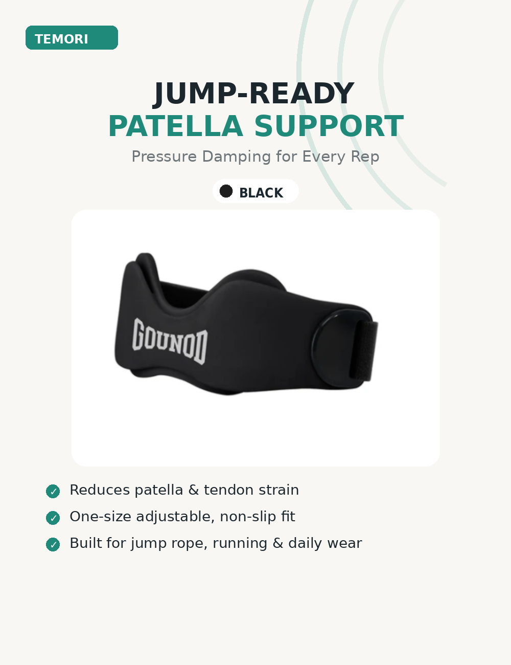Jump-Ready™ Patella Tendon Strap by GOUNOD