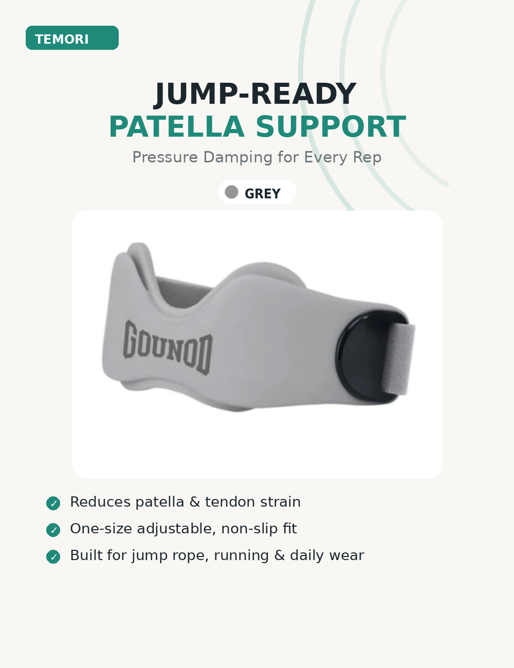 Jump-Ready™ Patella Tendon Strap by GOUNOD