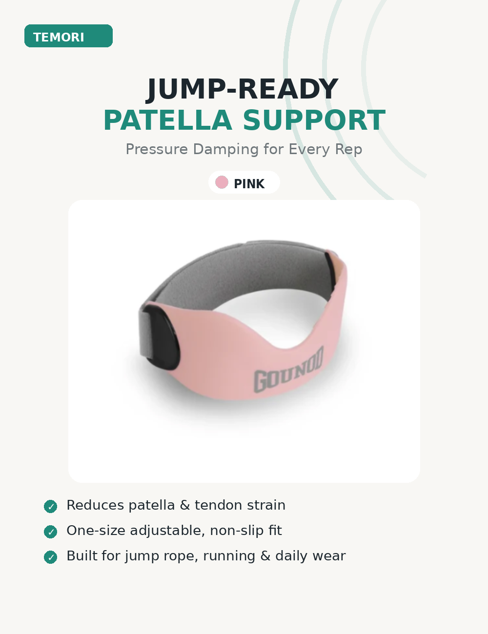 Jump-Ready™ Patella Tendon Strap by GOUNOD