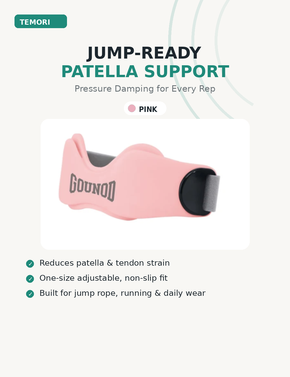 Jump-Ready™ Patella Tendon Strap by GOUNOD