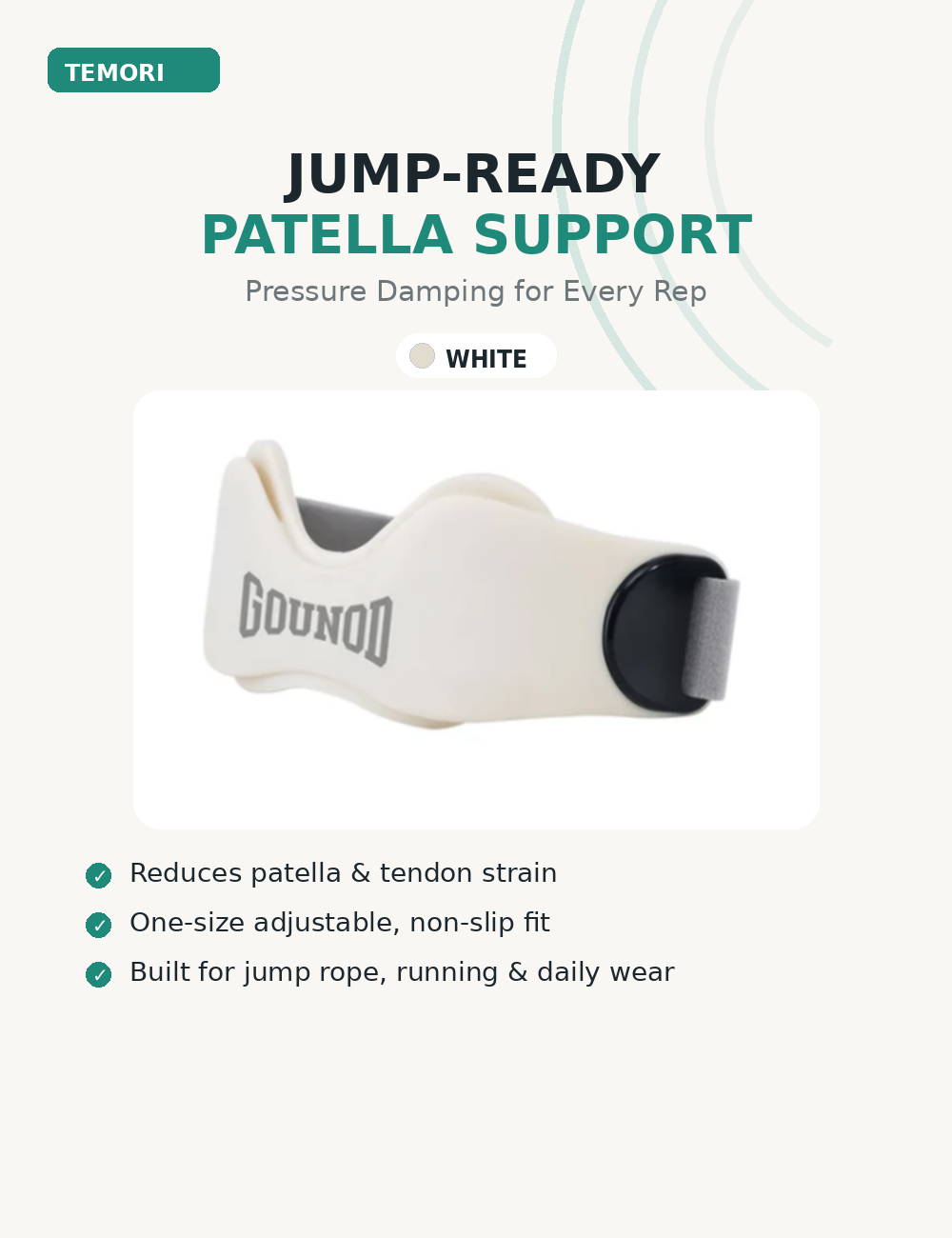 Jump-Ready™ Patella Tendon Strap by GOUNOD